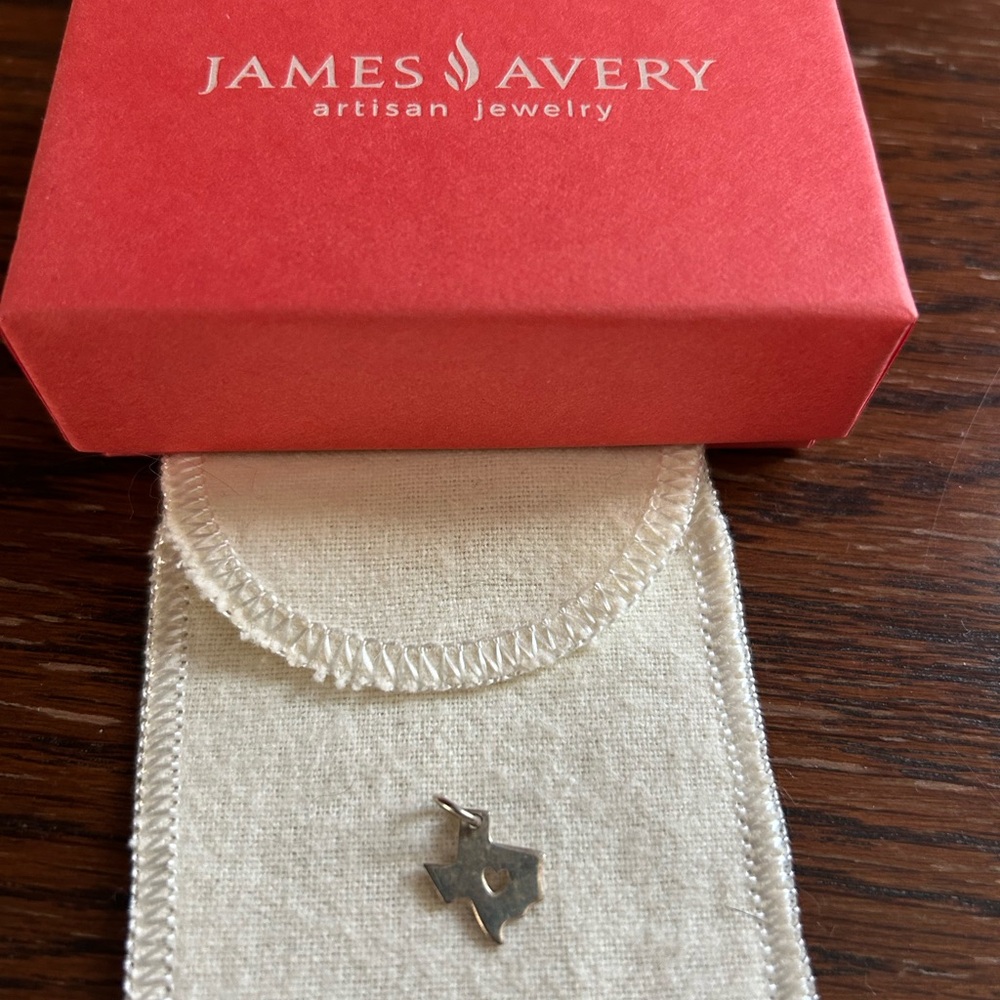 James Avery Silver Texas Shaped Brooch